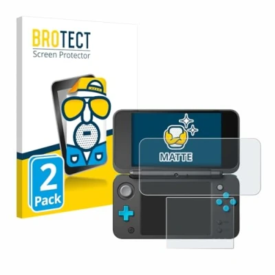 Imagen de BROTECT Protector Pantalla Anti Reflejos para New Nintendo 2DS XL (2 Unidades) Película Mate Huellas