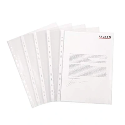 Imagen de Fundas transparentes Falken para folletos, color transparente A4