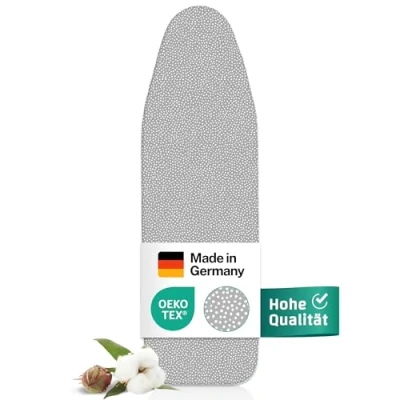 Imagen de everlar® funda para tabla de planchar 140 x 40 cm, fabricada en Alemania, OEKOTEX100, planchar, acolchado cómodo, 130 38 45