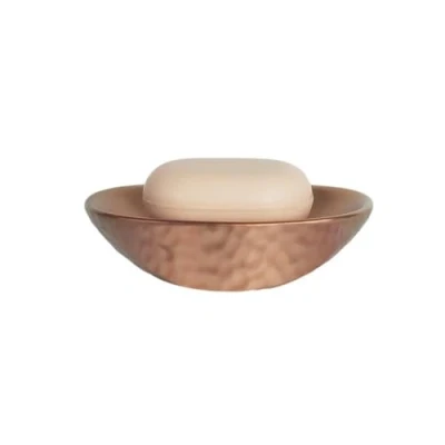 Imagen de Spirella colección Darwin, Bandeja para Pastilla de jabón 4,0 X 14,5 10,0 cm, Gres, Marrón, Cobre, 4.0 14.5 10.0 Cm