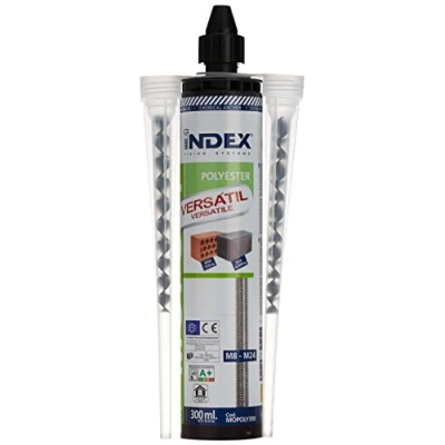 Imagen de INDEX Fixing Systems MOPOLY Anclaje químico para grandes cargas en elementos macizos y huecos (poliéster. 300 ml)