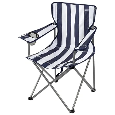Imagen de Aktive 62637 Silla plegable de camping Sillas plegables acero, respaldo transpirable Medidas 64,5x49,5x82 cm Peso máx 110 kg