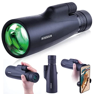 Imagen de Telescopio Monocular 10 30x50 para Adultos, Resistente al Agua HD con Teléfono Inteligente Observación de Aves, Senderismo,Caza, Camping, Viajes