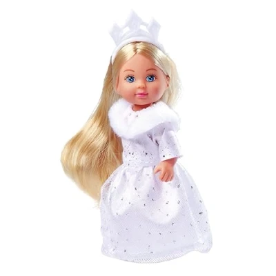 Imagen de Simba Evi Love Dream Princess, muñeca de Juguete con Vestido Invierno ensueño Ribete Piel y Elementos Brillantes, 12 cm, a Partir 3 años