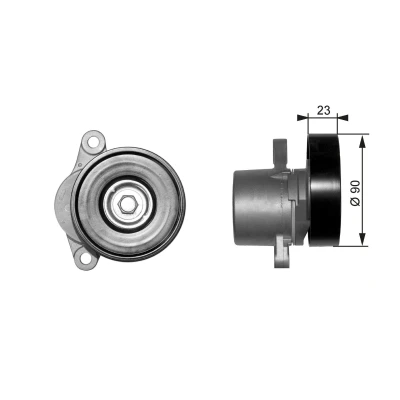 Imagen de GATES FleetRunner Micro V Kit T38156 Polea Tensora SUZUKI: Baleno I Berlina, Grand Vitara 1 SUV, SUV Cabrio