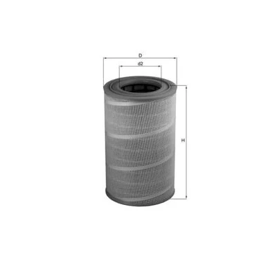 Imagen de MAHLE ORIGINAL LX 612 Filtro de aire 483,0 303,0 Cartucho filtrante MAN: F 2000