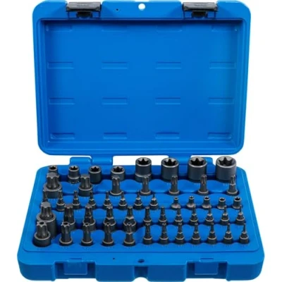 Imagen de BGS 9839 Juego de puntas vaso y llaves perfil E / T (para Torx) con orificio TP Torx Plus) 52 piezas