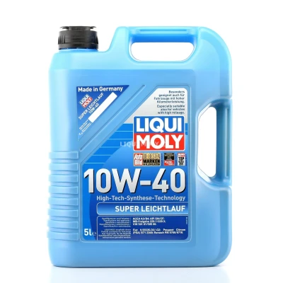 Imagen de Liqui Moly Leichtlauf Super 10W 40 5L Aceite de motor 1301 VOLKSWAGEN: Vento, New Beetle Hatchback, TRANSPORTER 4 Bus, MERCEDES BENZ: Clase C Berlina