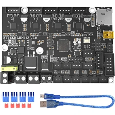 Imagen de BIGTREETECH SKR Mini E3 V2.0 Tablero de control Actualización impresora 3D Placa base silenciosa 32 bits integrada con TMC2209 Controlador UART