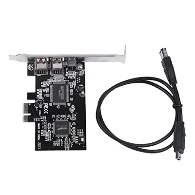Imagen de Bewinner PCI Express Card, E FireWire 1394a IEEE 1394 Controller Card with Cable 800Mbps 1995 for High Performance Serial Bus