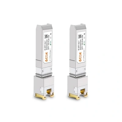 Imagen de 6COMGIGA [2 unidades] 1.25/2.5/10GBase T SFP+ Transceptor RJ45 de cobre para Cisco SFP 10G S, Ubiquiti UF 10G, Netgear, D Link, Supermicro, TP hasta 30 m