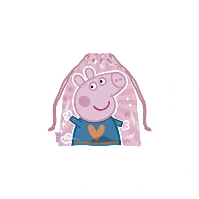 Imagen de ARDITEX PP13158 Bolsa Merienda 26.5X21.5cm de EONE Peppa Pig
