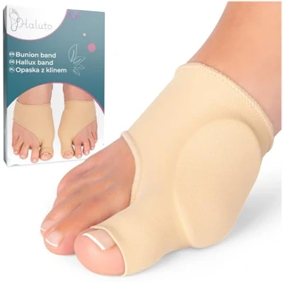 Imagen de HALUTO Hallux Valgus vendaje de protección para los dedos pies, juanetes, con gel, pie zapatos