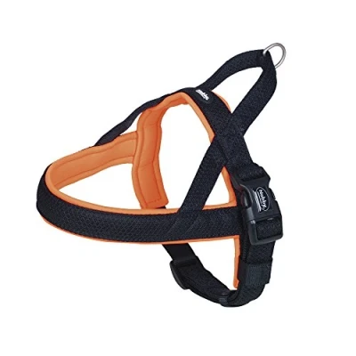 Imagen de Nobby Norweger Preno Arnés de malla L XL (L: 68 85 cm + 54 cm; B: 40/45 mm), naranja neón