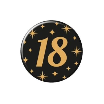 Imagen de PD Party Con Clase Badge, Color oro/negro, 5.5 cm (7032302)