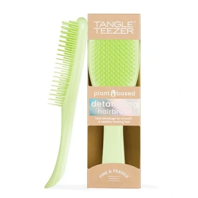 Imagen de Tangle Teezer Cepillo Desenredante Definitivo a Base de Plantas, para Cabello Seco y Húmedo, Elimina Nudos Reduce la Rotura Cabellos Teñidos, Finos Frágiles, Verde (Fine &amp; Fragile)
