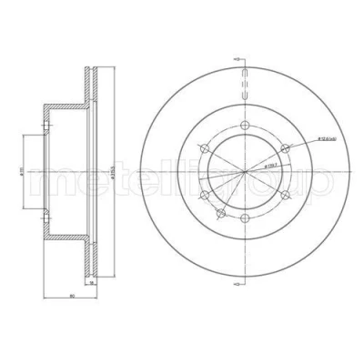 Imagen de Disco de freno METELLI 23 0679