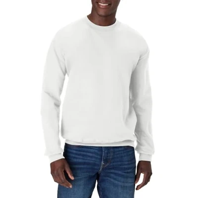 Imagen de Hanes Algodón definitivo Sudadera, Blanco, L para Hombre