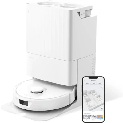 Imagen de roborock Qrevo Robot Aspirador y fregasuelos, Automáticas de Vaciado, Lavado, Secado, Limpieza la Base Autorrellenado, 5500 Pa (Reacondicionado)