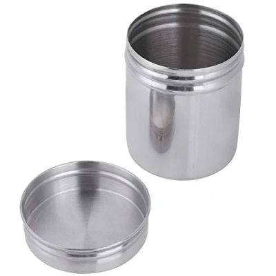 Imagen de Recipiente de almacenamiento alimentos Tarro sellado acero inoxidable 304 café hermético portátil Lata multiusos para (275 ml )