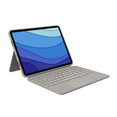 Imagen de Logitech Combo Touch Tastatur Case para iPad Pro 11 Pulgadas (1, 2. y 3. generación) Deutsches QWERTZ Layout Gris