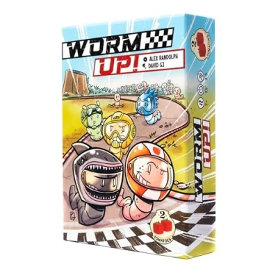 Imagen de 2Tomatoes Games Worm Up! Juego de Mesa Familiar con Tablero Carrera Gusanos Estrategia, Engaño y Mucha Diversión 3 5 Jugadores Español Temáticas: Animales, Carreras Naturaleza