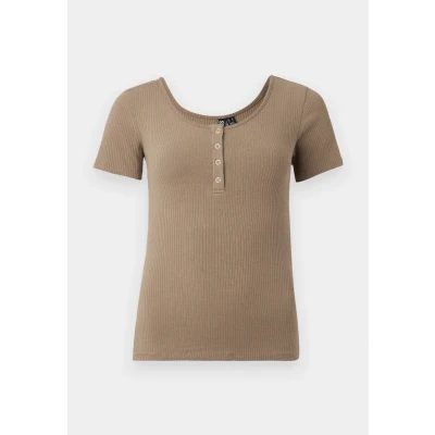 Imagen de Pieces Pckitte Camiseta básica, Mujer, Talla: Large, Fossil