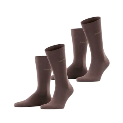 Imagen de ESPRIT Basic Uni 2 Pack M SO algodón unicolor pares, Calcetines Hombre, Marrón (Dark Brown 5230), 47 50