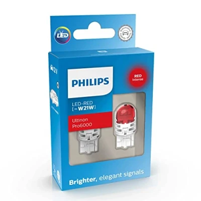 Imagen de Philips Ultinon Pro6000 LED foco de señalización para automóvil (W21W red), Versión anterior