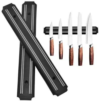 Imagen de iman cuchillos de cocina pared 2 uds 33 cms soporte imán cuchillo para en magnetico