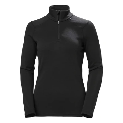 Imagen de Helly Hansen W LIFA Merino Midweight 1/2 ZIP Jersey de punto, Mujer, Talla: Large, Black