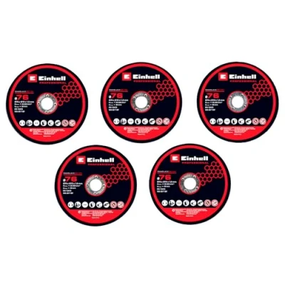 Imagen de Juego de discos corte 5 piezas, 76 mm (accesorios transversal, Ø76 mm, agujero eje: 10 para todas las cortadoras adecuadas, incl. fino)