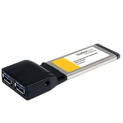 Imagen de StarTech.com Tarjeta Adaptador ExpressCard/34 USB 3.0 (5Gbps) de 2 Puertos con UASP Controladora SuperSpeed 34 mm 2x A Hembra (ECUSB3S22)
