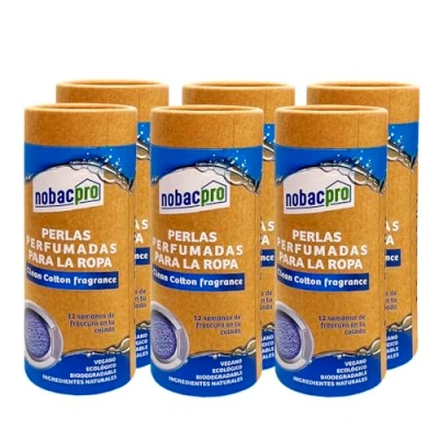 Imagen de NobacPro Perlas Perfumadas para la Ropa 180 Lavados Fragancia de Larga Duración Sin Químicos Dañinos Ideal Pieles Sensibles y Todo Tipo Tejidos