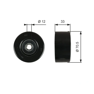 Imagen de GATES T36762 Rodillo Guia FleetRunner Micro V Stretch Fit NISSAN: Pathfinder 3, NT400 Cabstar