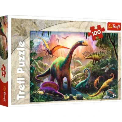 Imagen de Trefl Puzzle 100 Swiat dinozaurów