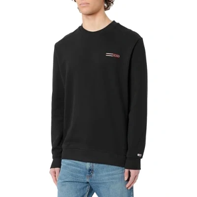 Imagen de Tommy Jeans Entry Graphic CREW EXT Sudadera, Hombre, Talla: 52, Black