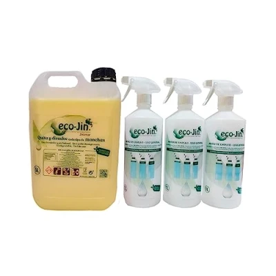 Imagen de BIDON 5 L Detergente EXTRA CONCENTRADO Aroma INTENSE GRAN PODER DESENGRASANTE)+ 3 VAPORIZADORES (BOTELLA MEDIDORA)