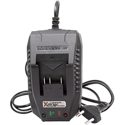 Imagen de Parkside Cargador rápido de repuesto PLG 20 A1 con indicador carga LED la serie V para cortasetos PHSA Li LIDL IAN 351757