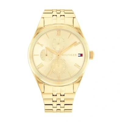 Imagen de Tommy Hilfiger GP CASE DIAL WITH Accents Cronógrafo, Mujer, Talla: One Size, Gold coloured