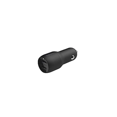 Imagen de Belkin Boost Charge Dual USB Soporte Cargador Rápido de Coche 12W Negro