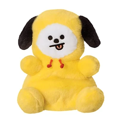 Imagen de Aurora, 61504, BT21 CHIMMY Palm PAL, 13cm, Peluche ecológico, Amarillo