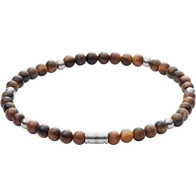 Imagen de Fossil Pulsera Para Hombre, Ancho: 185mm Semipreciosa Marrón, JF02939040