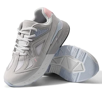 Imagen de FitVille Zapatillas Casual para Mujer Extra Anchas Running Mujeres Pies Planos Calzado Ancho Especial Adecuado Aliviar Dolor 40 EU