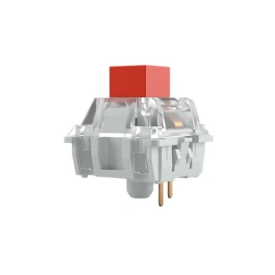 Imagen de Glorious Gaming 120 switches para teclado mecánico Kailh (rojo) Lineales y fluidos, 45 g de acción, a prueba agua polvo, fijación 3 pines, compatible con LED SMD, formato Box Rojo