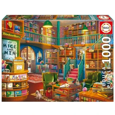 Imagen de Educa Librería Puzzle de 1000 Piezas para Adultos. Medidas: 68 x 48 cm. Incluye Cola Fix Puzzle. A Partir 14 años (19925)