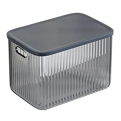 Imagen de JOYBOS, Caja de almacenamiento con tapa azul, 16,5 l