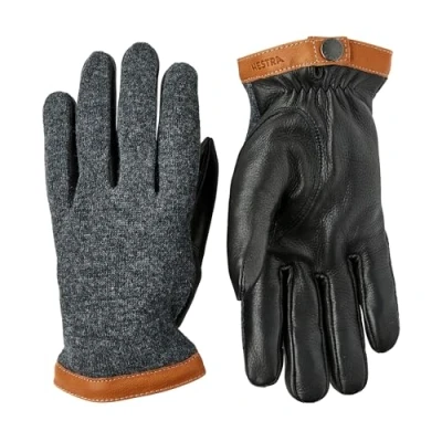 Imagen de Hestra Guantes Deerskin Wool Tricot Hombre de piel con forro otoño/invierno 10 HS negro