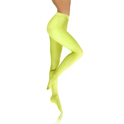 Imagen de Sesto Senso Medias Microfibra Opacas Coloridas Ropa Mujer 40 DEN XL Amarillo Neón