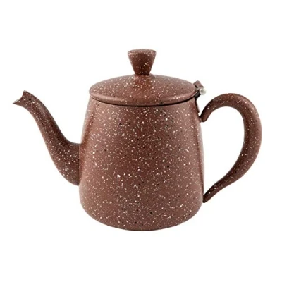 Imagen de Café Olé Tetera Premium, Acero Inoxidable 18/10, Acabado en Grantio Rojo, 35oz, PT 035RG
